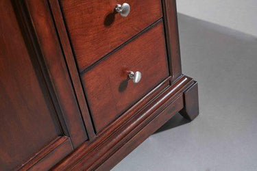 Eviva Elite Stamford 48″ Brown Solid Wood Bathroom Cabinet Only Without Top Vanity Eviva